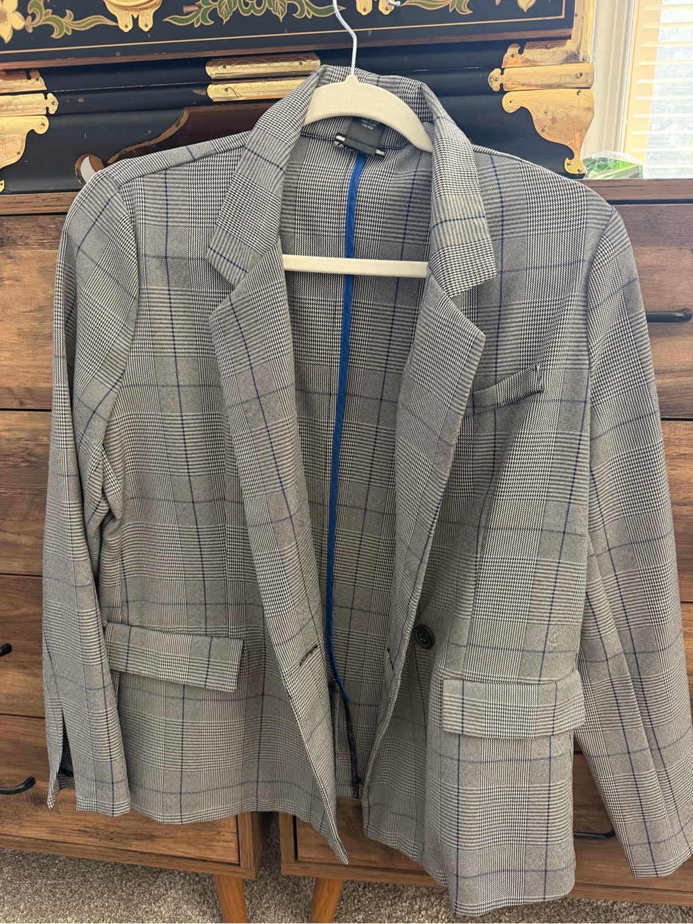 Women’s  Gray Glen Plaid Blazer